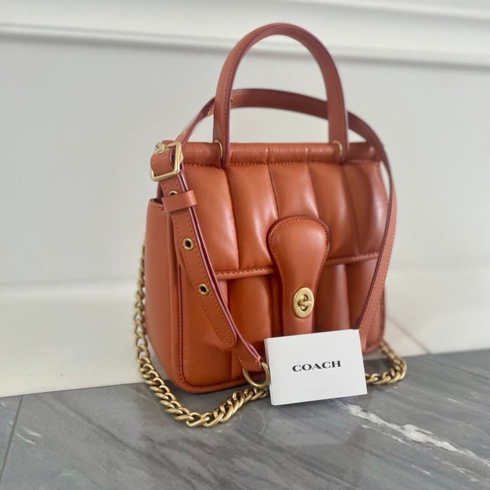 Coach Willis Top Handle 18 Women's Bag - "Coach brown"